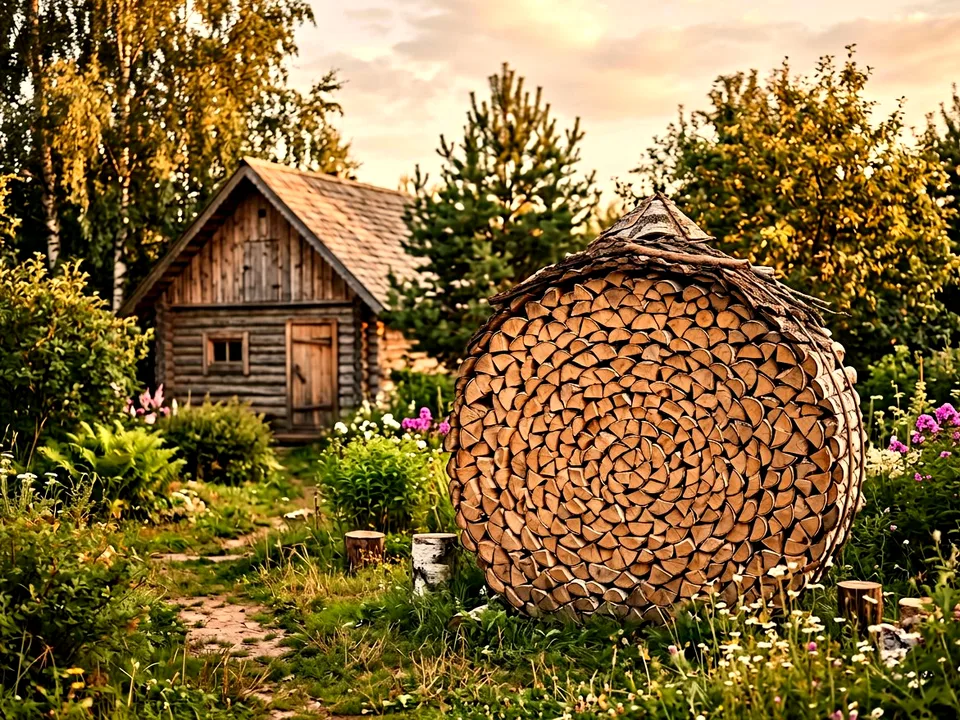 Дуб + укладка в дровник, Череповец, проезд Печная, 36